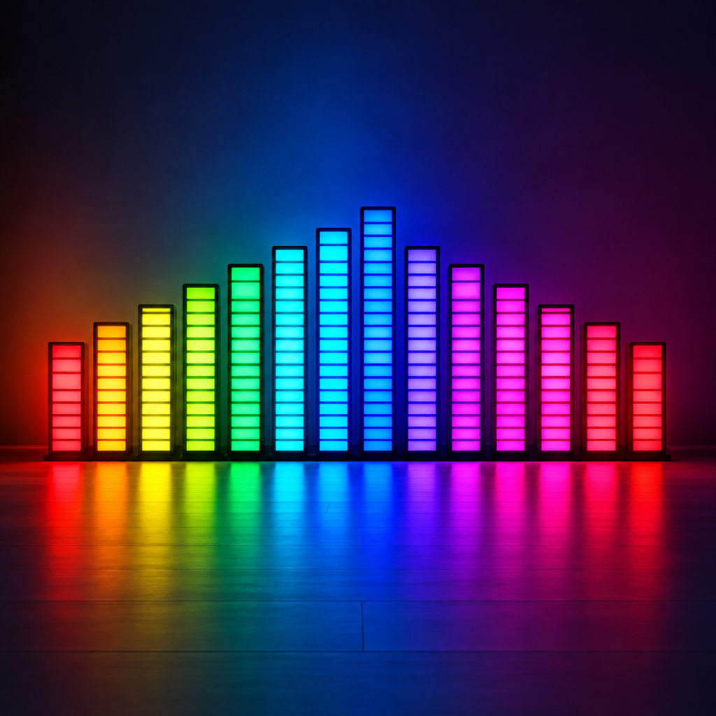 16 bar music reactive led equalizer for home bars clubs events
