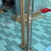 Side and front view of decorative music reactive LED columns